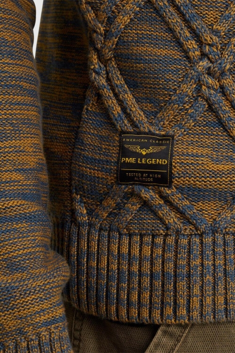 PME legend r-neck cotton mouline knit